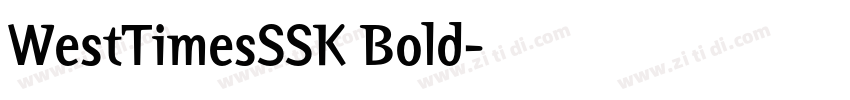 WestTimesSSK Bold字体转换